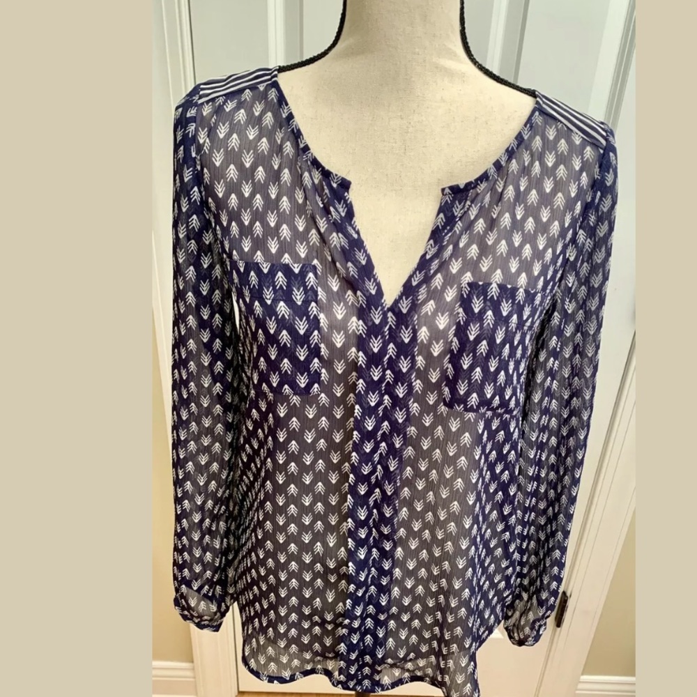Lucky Brand long sleeve blouse- XS